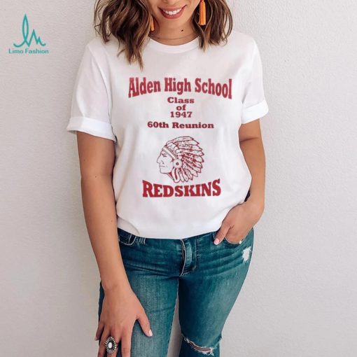 Aiden High School class of 1947 60th reunion Redskins shirt