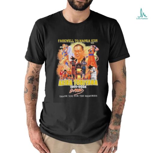Akira Toriyama 1955 2024 Dragon Ball Farewell To Manga Icon T Shirt