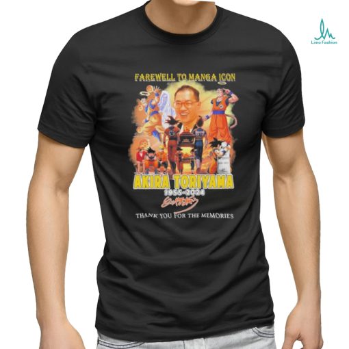 Akira Toriyama 1955 2024 Dragon Ball Farewell To Manga Icon T Shirt