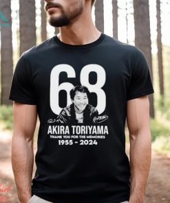 Akira Toriyama 68 Thank You for the memories 1955 2024 Signature Shirt