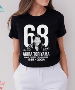 Akira Toriyama 68 Thank You for the memories 1955 2024 Signature Shirt, hoodie, sweater, long sleeve and tank top Akira Toriyama 68 Thank You for the memories 1955 2024 Signature Shirt