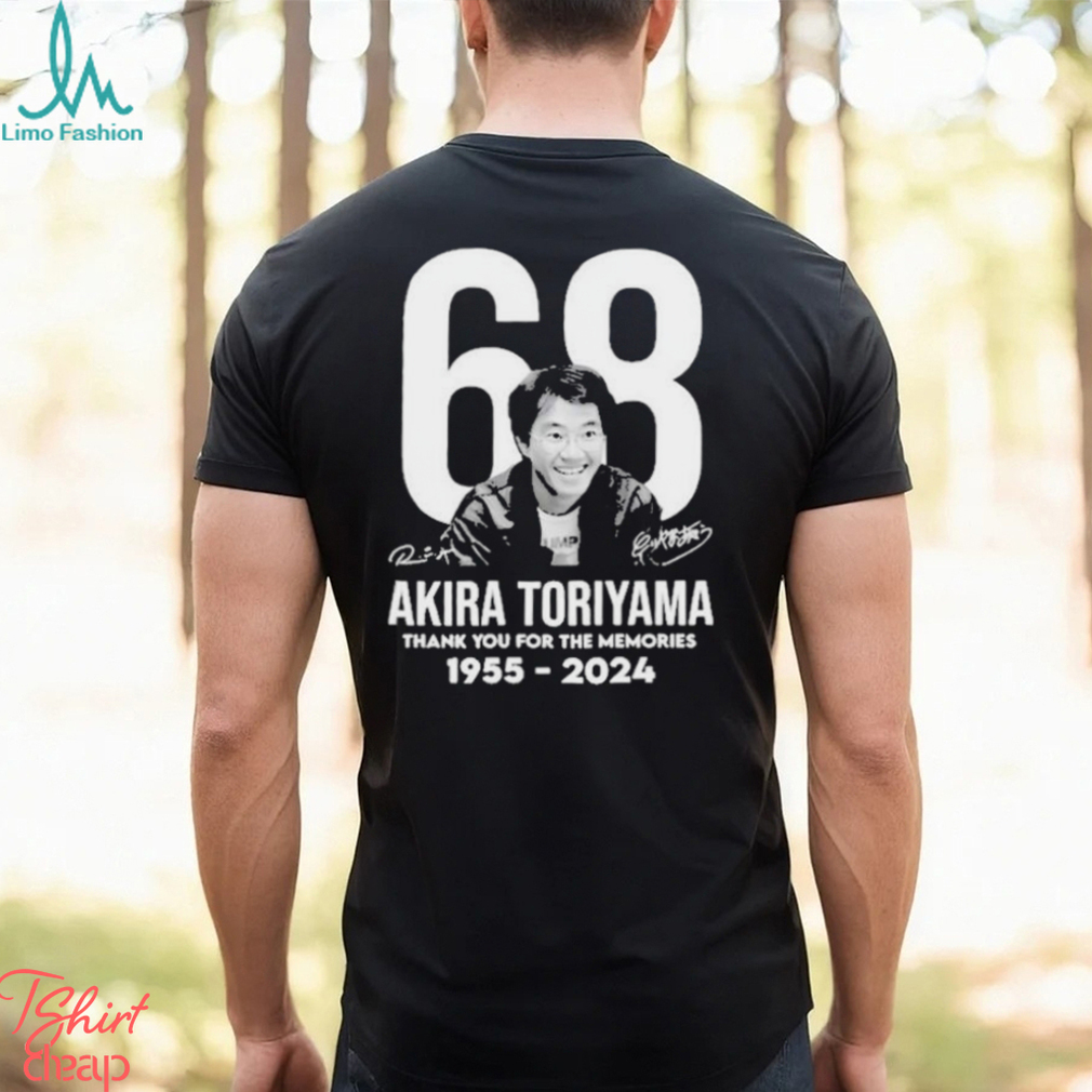 Akira Toriyama 68 Thank You for the memories 1955 2024 Signature Shirt Akira Toriyama 68 Thank You for the memories 1955 2024 Signature Shirt