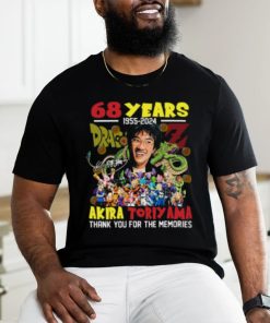 Akira Toriyama 68 Years 1955 2024 Thank You For The Memories Shirt