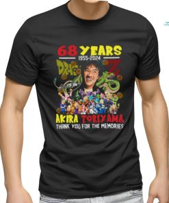 Akira Toriyama 68 Years 1955 2024 Thank You For The Memories Shirt, hoodie, sweater, long sleeve and tank top Akira Toriyama 68 Years 1955 2024 Thank You For The Memories Shirt
