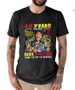 Akira Toriyama 68 Years 1955 2024 Thank You For The Memories Shirt, hoodie, sweater, long sleeve and tank top Akira Toriyama 68 Years 1955 2024 Thank You For The Memories Shirt