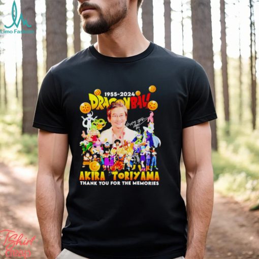 Akira Toriyama Dragonball 1955 2024 thank you for the memories signatures shirt