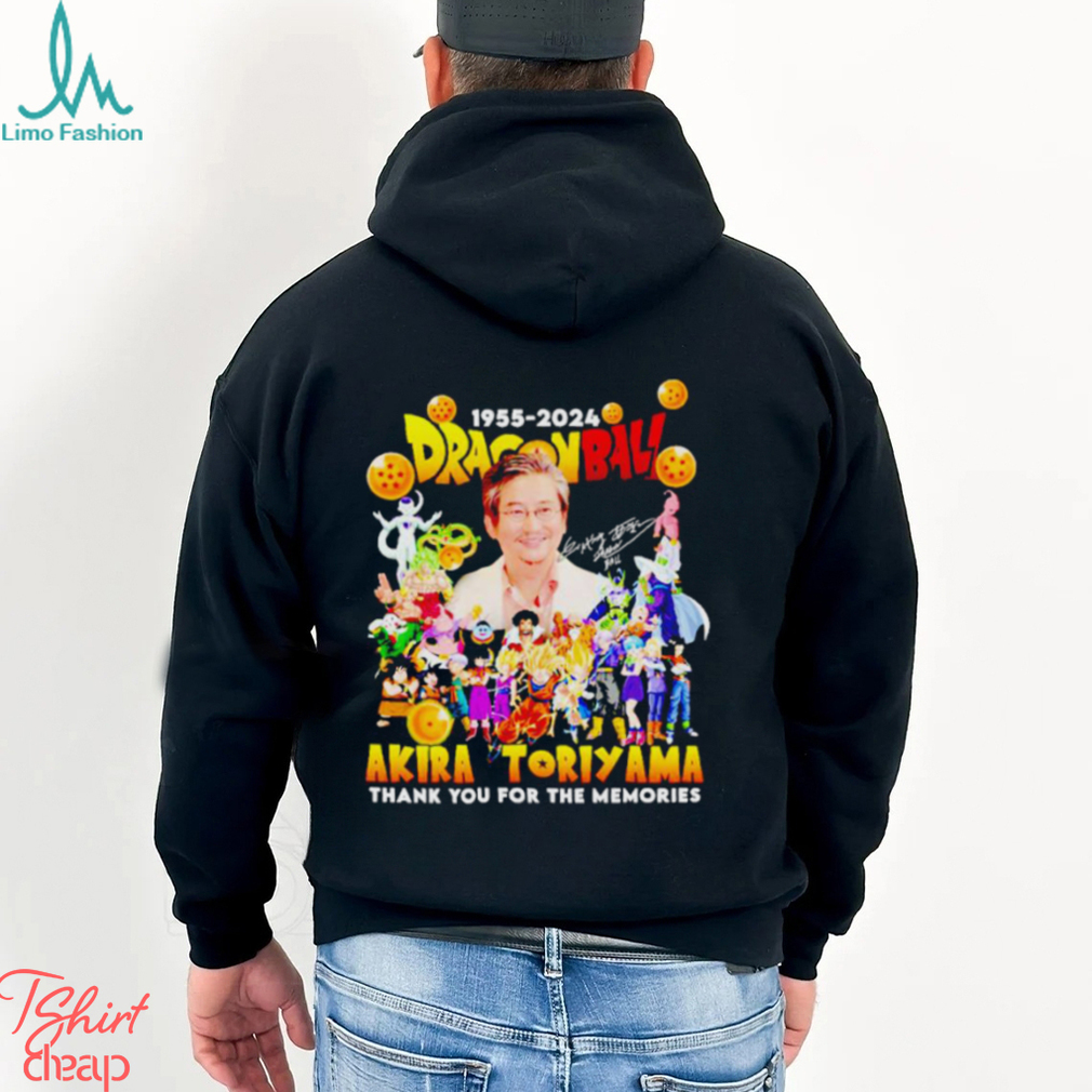 Akira Toriyama Dragonball 1955 2024 thank you for the memories signatures shirt Akira Toriyama Dragonball 1955 2024 thank you for the memories signatures shirt