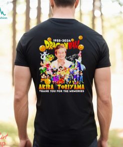 Akira Toriyama Dragonball 1955 2024 thank you for the memories signatures shirt