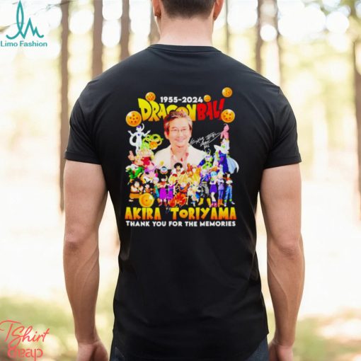 Akira Toriyama Dragonball 1955 2024 thank you for the memories signatures shirt