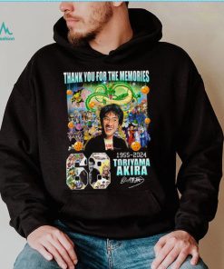 Akira Toriyama Thank You For The Memories Signature Shirt, hoodie, sweater, long sleeve and tank top Akira Toriyama Thank You For The Memories Signature Shirt