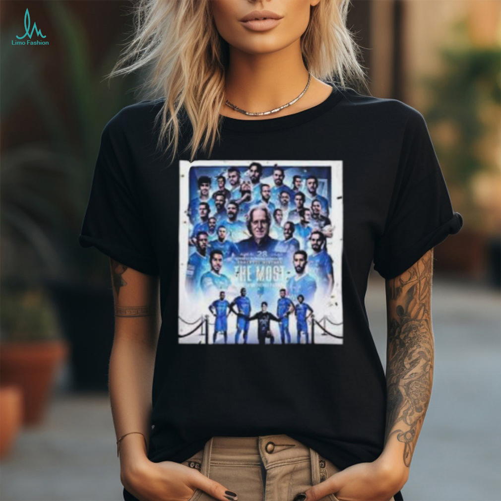 Al Hilal Are The First Team Ever To Complete 28 Consecutive Wins T Shirt Al Hilal Are The First Team Ever To Complete 28 Consecutive Wins T Shirt