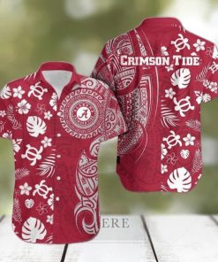 Alabama Crimson Tide Samoan Print Hawaiian Shirt