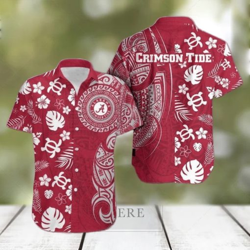 Alabama Crimson Tide Samoan Print Hawaiian Shirt