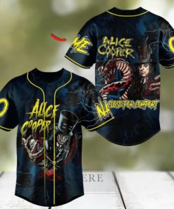 Alice Cooper Too Close For Comfort Custom Baseball Jersey