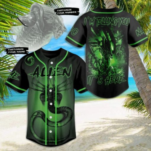 Alien I’m Telling You… It’s Here Custom Baseball Jersey