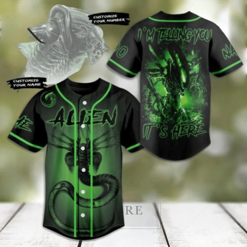 Alien I’m Telling You… It’s Here Custom Baseball Jersey