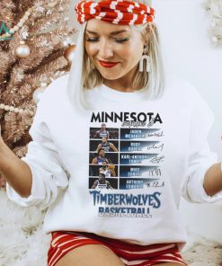 All Stars Minnesota Timberwolves Starting 6 Basketball White Design Shirt