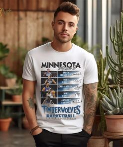 All Stars Minnesota Timberwolves Starting 6 Basketball White Design Shirt