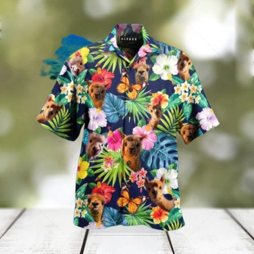 Alpaca Tropical Hawaiian Shirt Impressive Gift