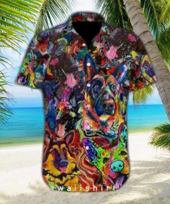 Amazing German Shepherd Dog Hawaiian Shirt