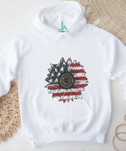 America Sunflower Usa Flag 4th Of July Freedom Shirt