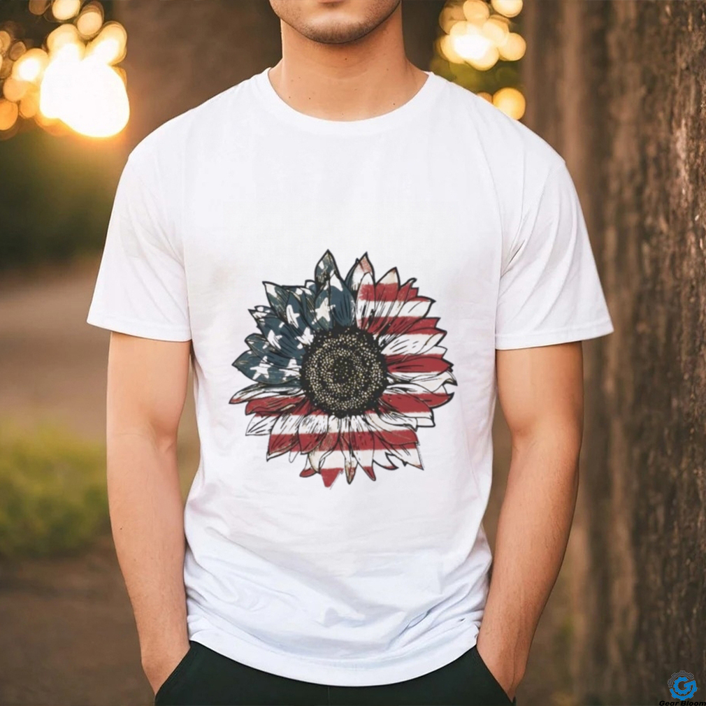America Sunflower Usa Flag 4th Of July Freedom Shirt America Sunflower Usa Flag 4th Of July Freedom Shirt