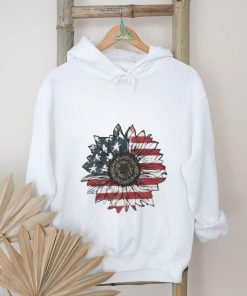 America Sunflower Usa Flag 4th Of July Freedom Shirt