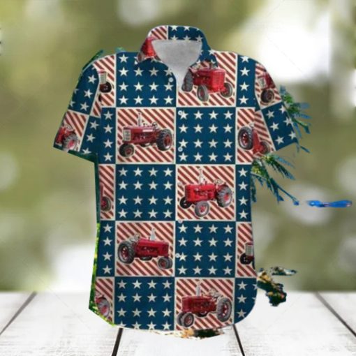 American Tractor 4th Of July Hawaiian Shirt Impressive Gift