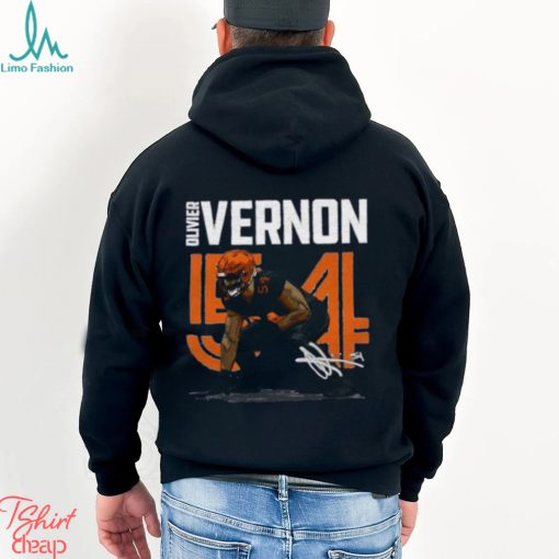 American former professional football player signature oliver vernon T Shirt