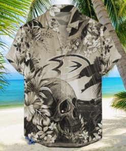 Anaheim Ducks NHL Hawaiian Shirt Tropical Skull Design For Men Women