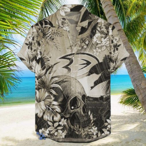 Anaheim Ducks NHL Hawaiian Shirt Tropical Skull Design For Men Women