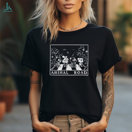 Animal road animal crossing characters shirt