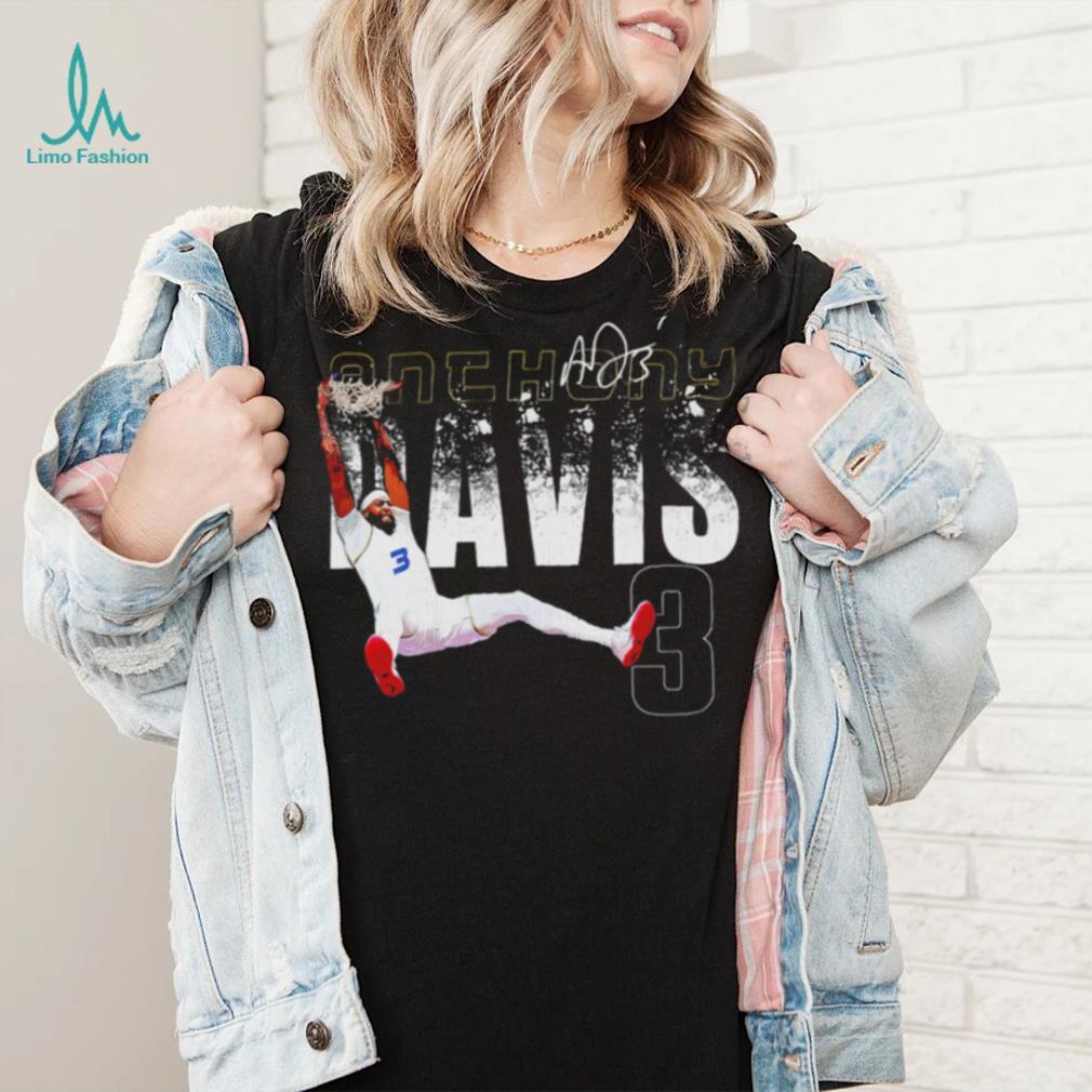 Anthony Davis professional basketball player Los Angeles Lakers number 3 signature shirt Anthony Davis professional basketball player Los Angeles Lakers number 3 signature shirt
