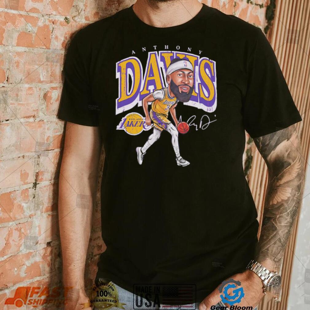 Anthony Davis professional basketball player for the Los Angeles Lakers signature cartoon shirt Anthony Davis professional basketball player for the Los Angeles Lakers signature cartoon shirt