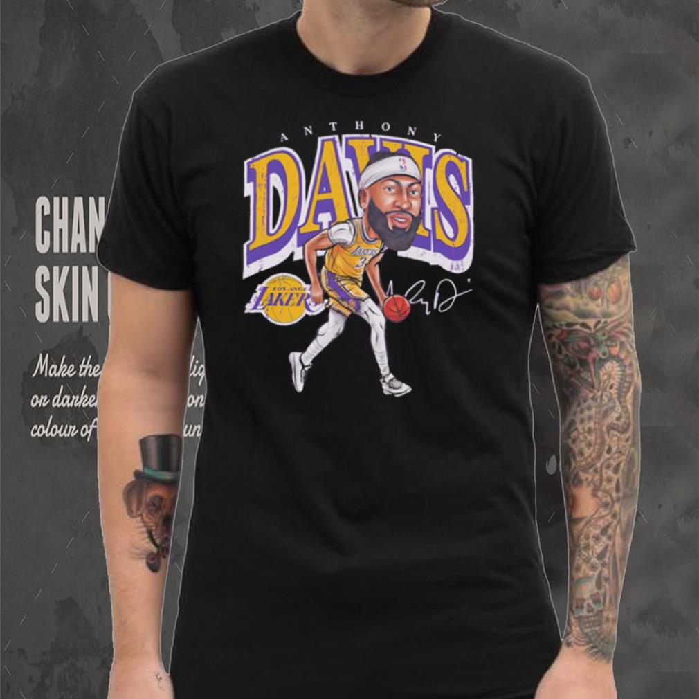 Anthony Davis professional basketball player for the Los Angeles Lakers signature cartoon shirt Anthony Davis professional basketball player for the Los Angeles Lakers signature cartoon shirt