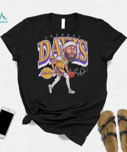 Anthony Davis professional basketball player for the Los Angeles Lakers signature cartoon shirt