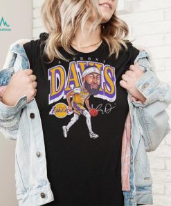 Anthony Davis professional basketball player for the Los Angeles Lakers signature cartoon shirt