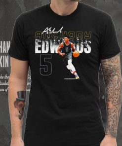 Anthony Edwards professional basketball player Minnesota Timberwolves number 5 signature shirt