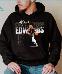 Anthony Edwards professional basketball player Minnesota Timberwolves number 5 signature shirt