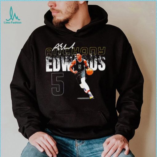 Anthony Edwards professional basketball player Minnesota Timberwolves number 5 signature shirt