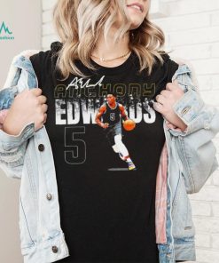 Anthony Edwards professional basketball player Minnesota Timberwolves number 5 signature shirt