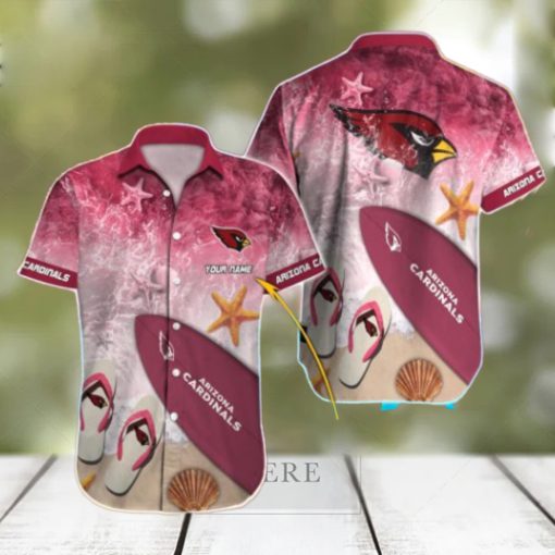 Arizona Cardinals Custom Name Combo Full Printing Hawaiian Shirt