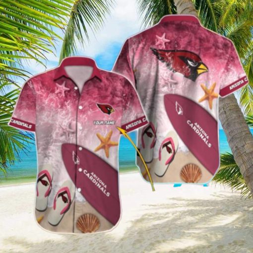 Arizona Cardinals Custom Name Combo Full Printing Hawaiian Shirt