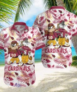 Arizona Cardinals Hawaiian Shirt Taz and Bugs For NFL Team