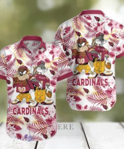 Arizona Cardinals Hawaiian Shirt Taz and Bugs For NFL Team