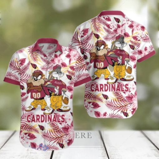 Arizona Cardinals Hawaiian Shirt Taz and Bugs For NFL Team