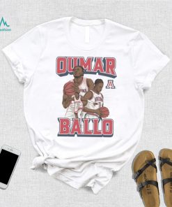 Arizona NCAA Men’s Basketball Oumar Ballo Official 2023   2024 Post Season Shirt