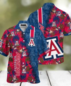 Arizona Wildcats Red Blue Tropical Summer Hawaiian Shirt