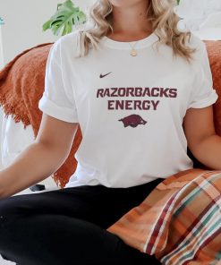 Arkansas Razorbacks Nike Unisex 2024 On Court Bench Energy shirt