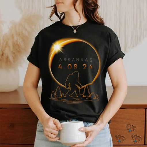 Arkansas Total Solar Eclipse 2024 Bigfoot Solar Eclipse Digital shirt